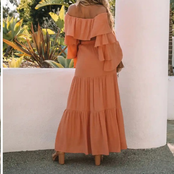 Skylar Rose Lelia Tiered Maxi Skirt Set - Picture 2 of 16